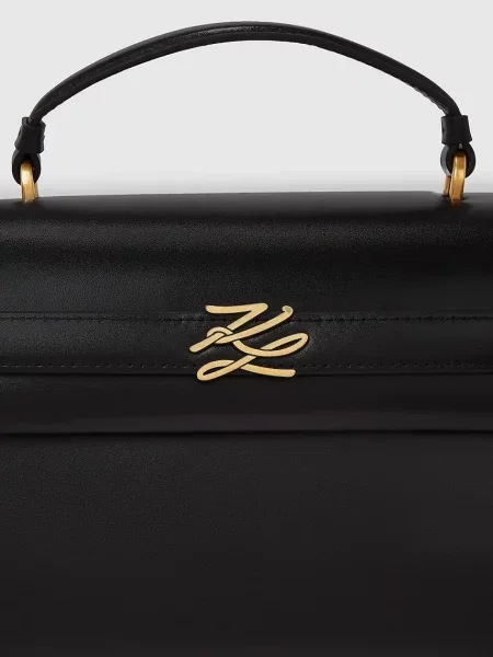 Karl Lagerfeld Kabelka zlatá čierna