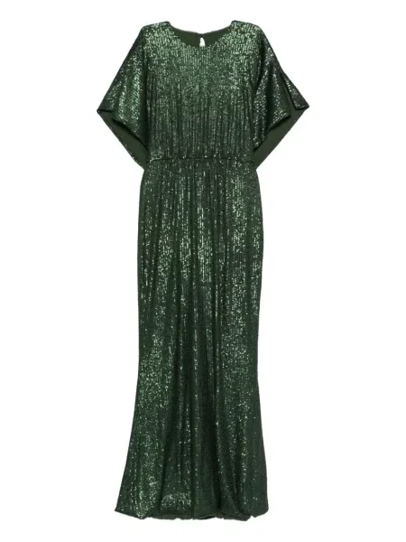 Rochie maxi Norma Kamali de costum verde