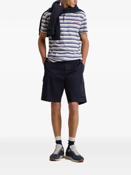 Ριγέ polo Woolrich με κέντημα λευκό