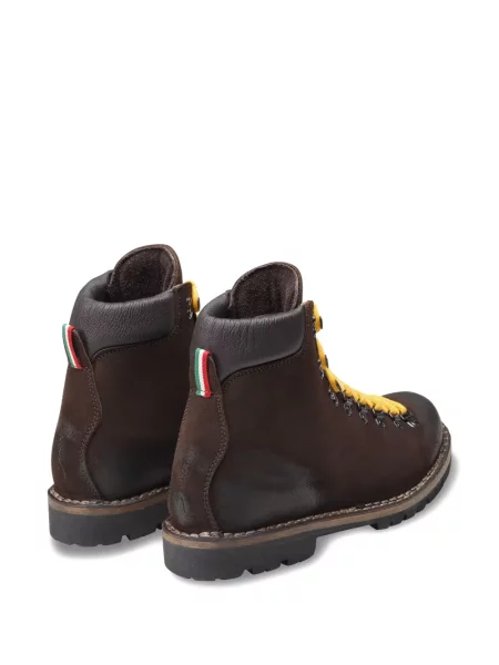 Trekking gležnjače Sentier s vezicama s čipkom smeđa