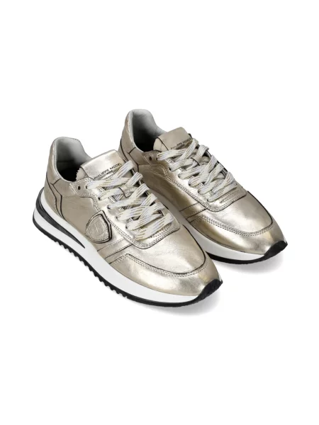Buty do biegania Philippe Model skórzane do biegania retro szare