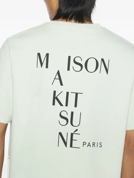 Tricou Maison Kitsune verde