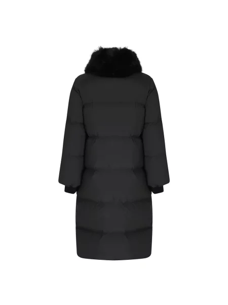 Parka Rrd z futerkiem czarna