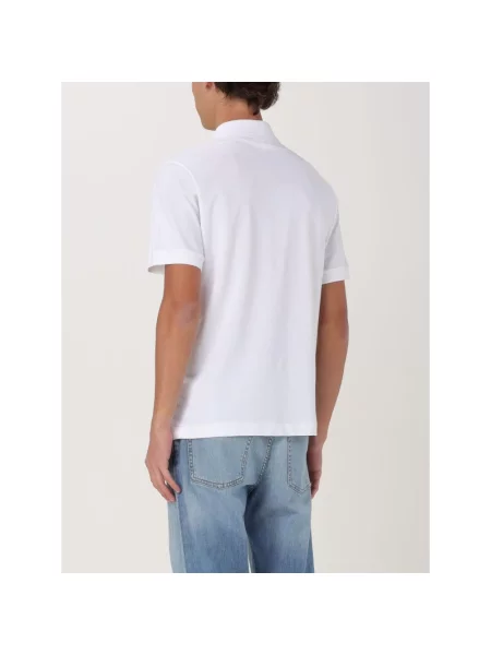 Koszulka polo o kroju regular fit z mieszanki bawełny Lacoste biała
