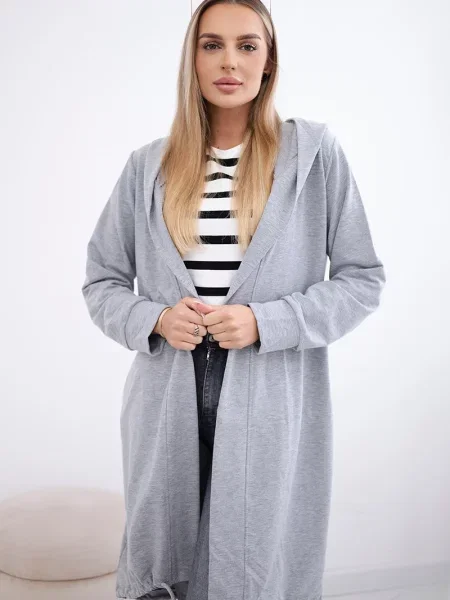 Cardigan Kesi cu imagine gri