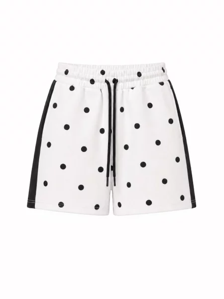 OH APRIL Pantaloni Kael negru alb