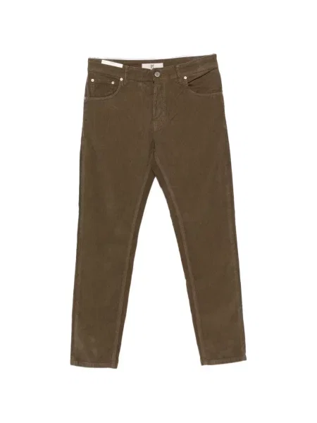 Pantaloni Pt Torino de catifea cord maro