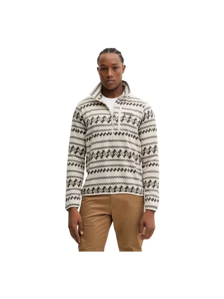 Sweter Columbia z nadrukiem biały