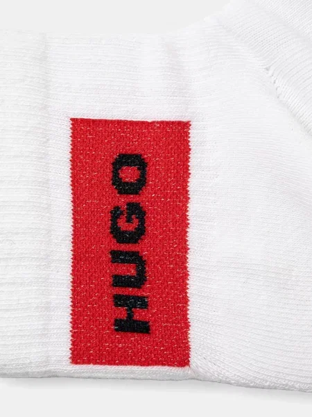 HUGO Ponožky 3P SH RIB LABEL CC biela