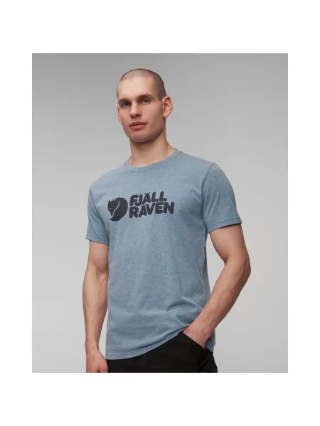 Fjällräven Logo T-Shirt Mężczyźni Koszulki Fjällräven Size: S niebieski