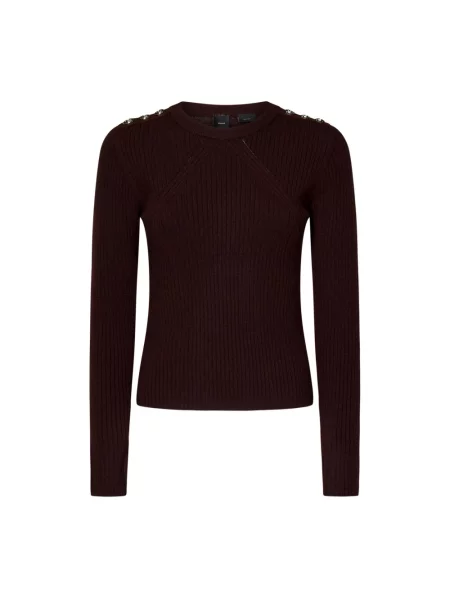 Sweter Pinko brązowy