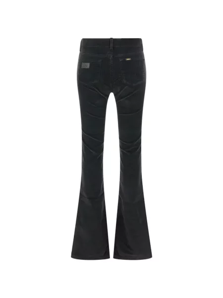 Samt hlače Lois Jeans lepršave crna