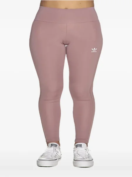 Leggings Adidas alergare cu model floral cu imagine roșu