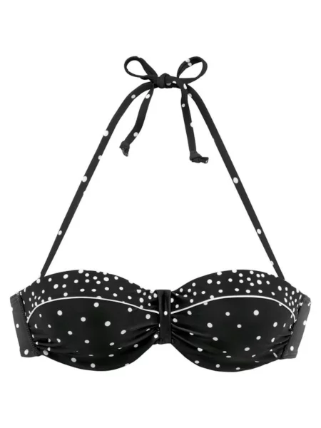LASCANA Sutien costum de baie negru alb