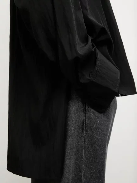 Классическая ошейниковый рубашка Answear.lab черная
