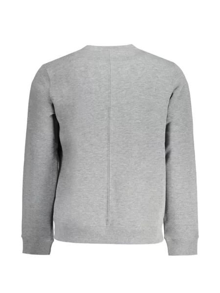 Pulover Calvin Klein cu decolteu rotund gri