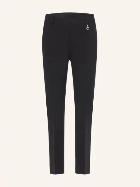 Sem Per Lei Spodnie Typu Bootcut Z Dżerseju schwarz czarne