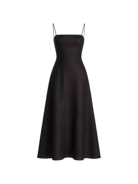 Rochie midi Reformation de in fără mâneci până la genunchi negru