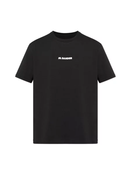 Koszulka Jil Sander z logo czarna