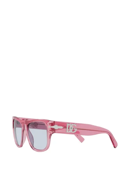 Ochelari de soare Dolce & Gabbana Eyewear cu autograf roz