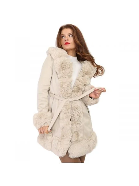 Kabát La Modeuse béžová