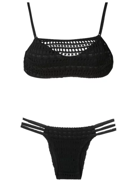 Bikini Amir Slama tricotate negru