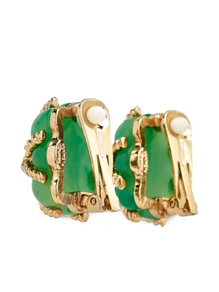 Обеци Kenneth Jay Lane зелено