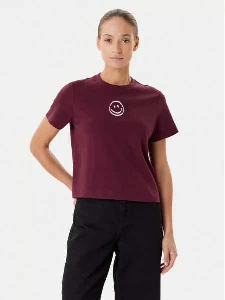 Vero Moda T-shirt Sara Regular Fit ljubičasta