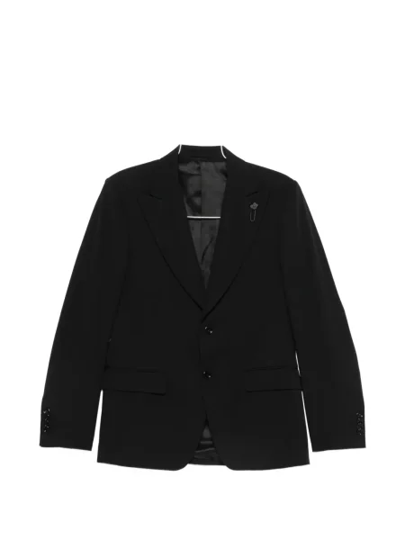 Sacou Lardini cu model floral cu rever negru