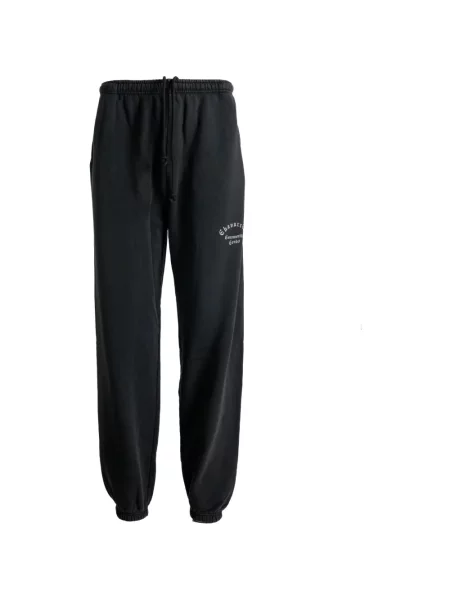 Pantaloni Willy Chavarria cu imagine alergare negru