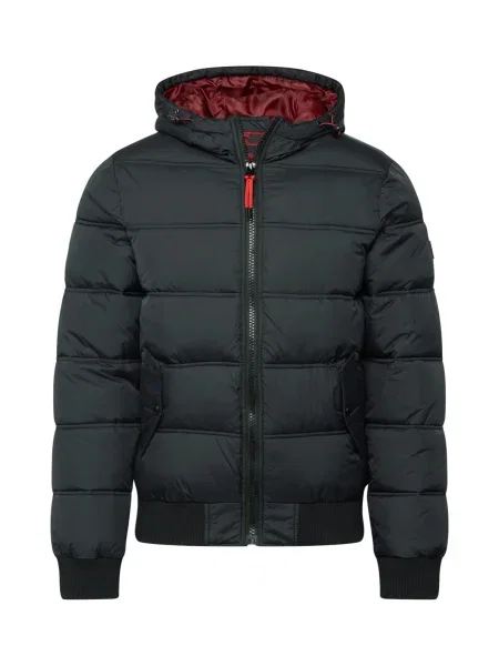 INDICODE JEANS Geacă de iarnă Adrian / roșu pastel negru
