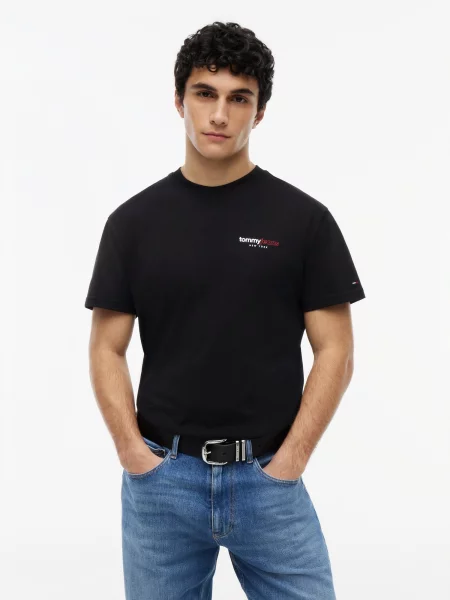 Tommy Jeans Tricou DNA roșu / negru alb