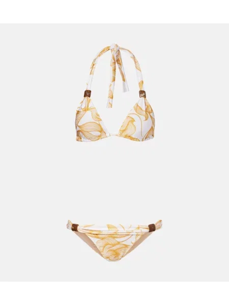 Bikini Adriana Degreas z nadrukiem żółte