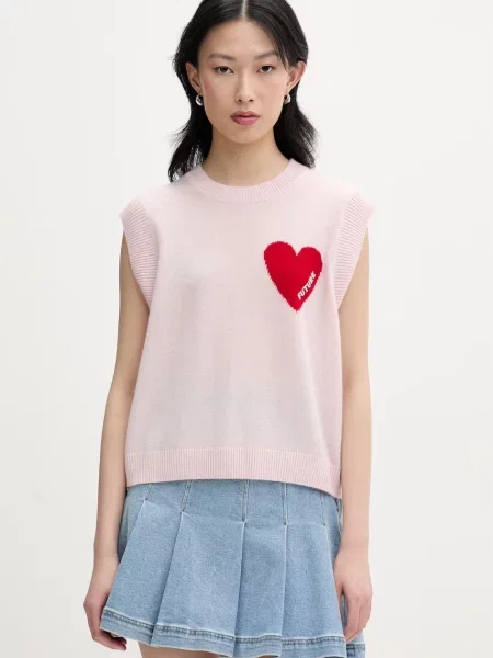 From Future kamizelka kaszmirowa różowa