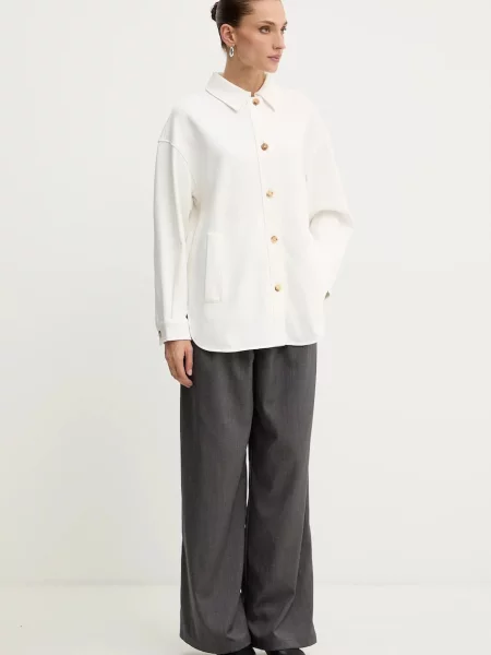 MM koszula COMMA relaxed z kołnierzykiem klasycznym biały