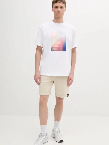 Kratka majica Calvin Klein Jeans bela
