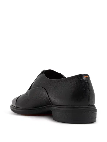 Șapcă Santoni din piele negru