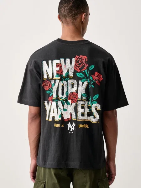 47 brand tricou pentru bărbați din MLB New York Yankees negru