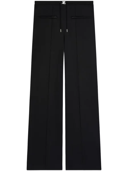 Spodnie Courreges z niską talią czarne