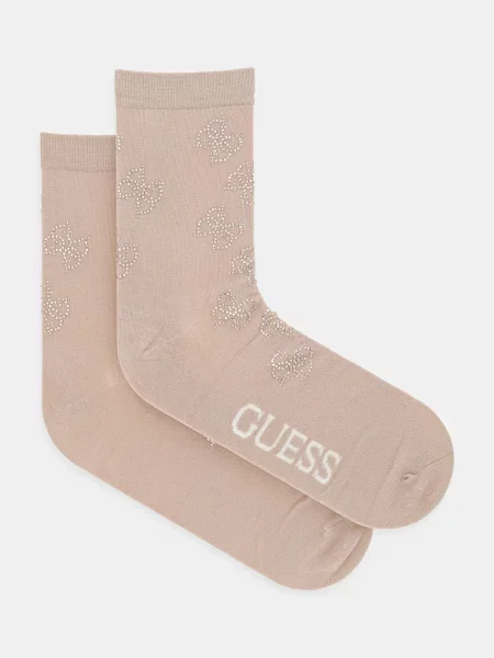 Чорапи Guess бежово