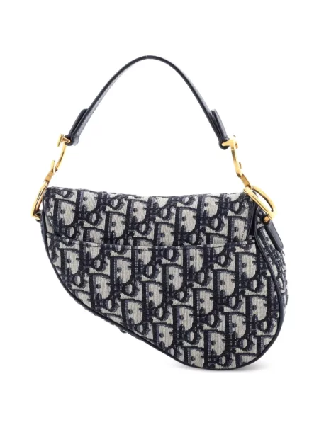 Plátěná mini kabelka Christian Dior Pre-owned modrá