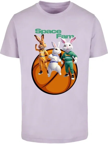 Mister Tee Tričko Space Fam světle / mix barev fialová