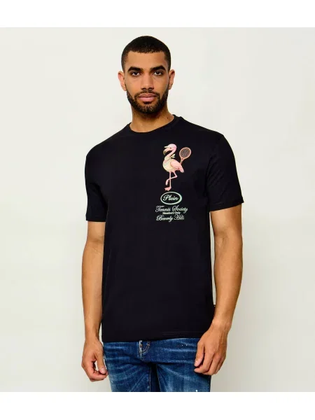 Philipp Plein Tricou Flamingo Tennis Society negru