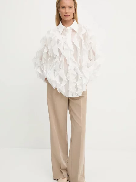 Классическая ошейниковый рубашка Answear.lab белая