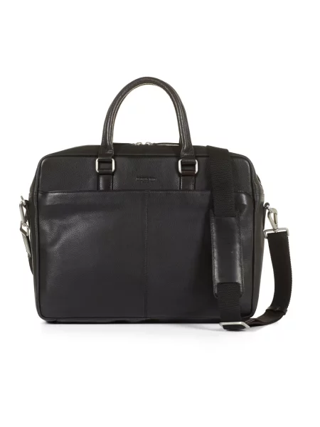 Torba na laptopa Howard London skórzana czarna