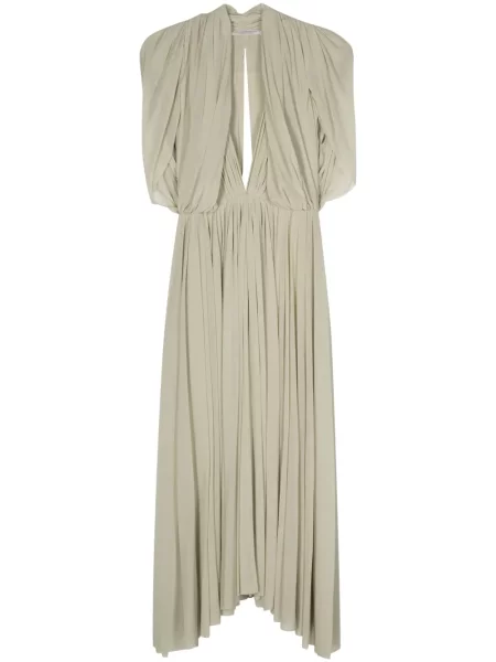 Rochie Philosophy Di Lorenzo Serafini drapată de costum verde