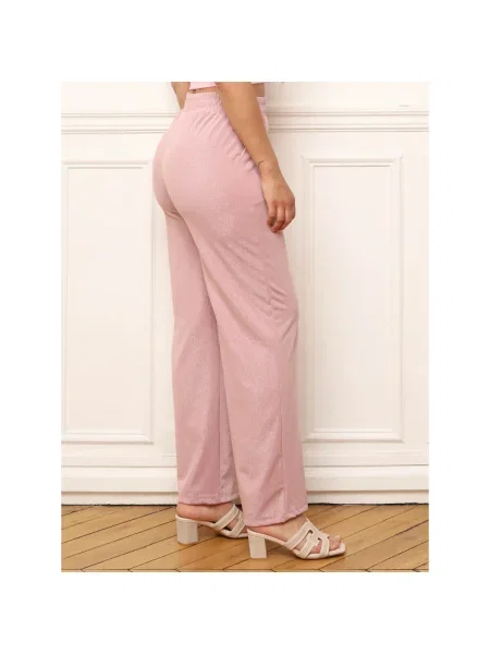 Pantaloni La Modeuse roz