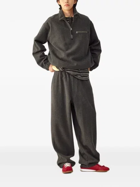 Pantaloni Tomboy cu cordon gri