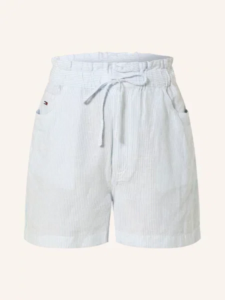Tommy Jeans Šortky S Pruhy tmavě modrá bílá