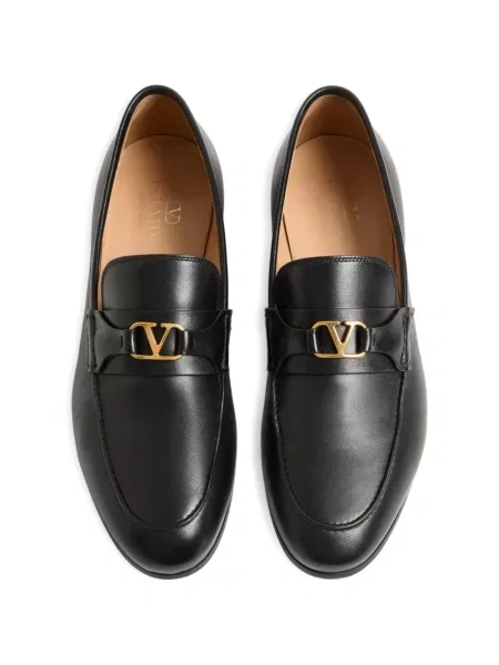 Кожени лоуфъри Valentino Garavani черно